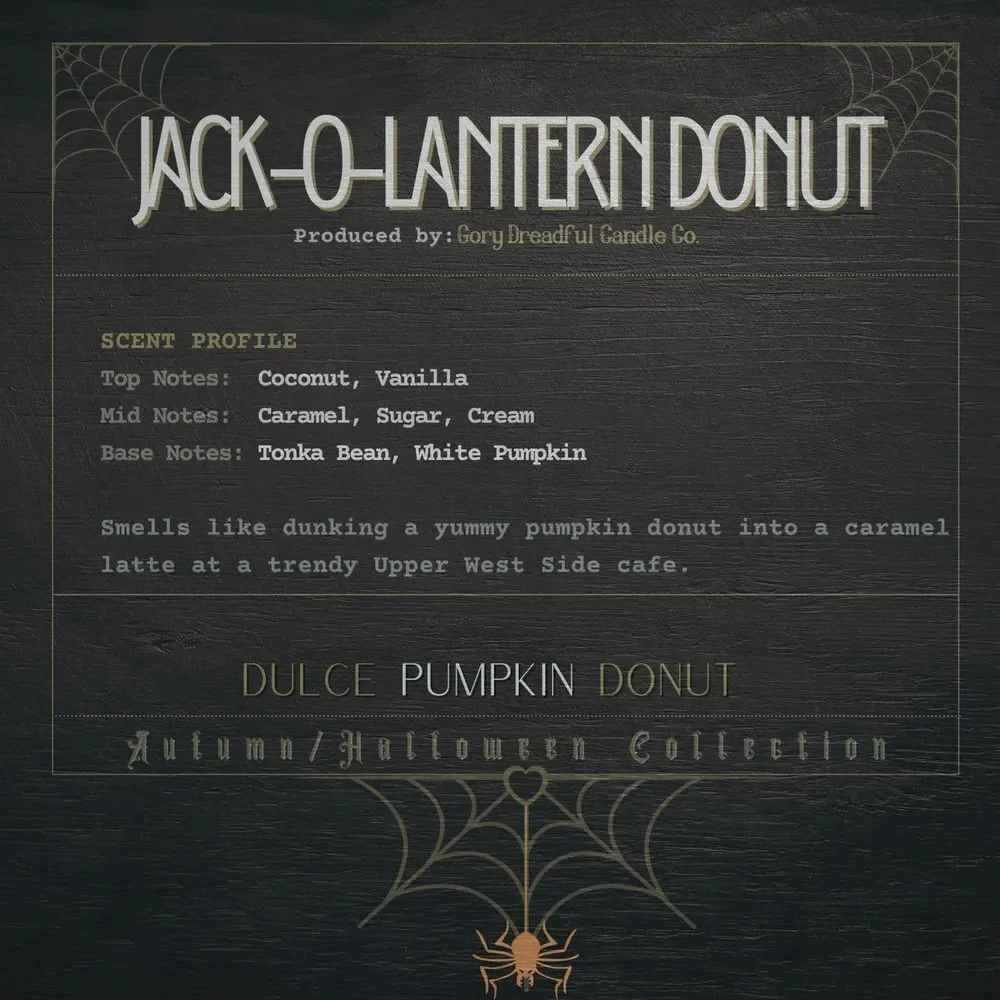 Jack-O-Lantern Donut Sizzling Room Salt Potpourri: Dulce Pumpkin Donut Scent